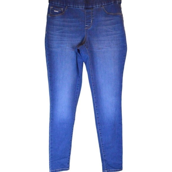 Nine West Heidi Pull On Skinny Jeans, Medium Wash - Size 4 - Picture 2 of 8